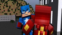 Captain America vs Iron Man Civil War Minecraft Animation
