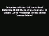 Read Computers and Games: 6th International Conference CG 2008 Beijing China September 29 -