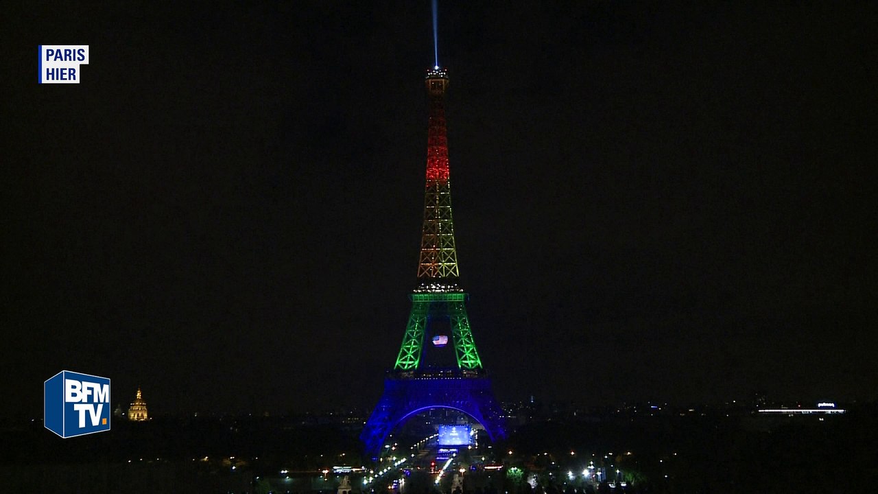La tour Eiffel aux couleurs gay en hommage aux victimes d'Orlando