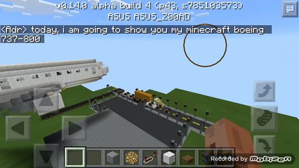 Minecraft PE plane (Boeing 737-800)