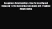 Read Dangerous Relationships: How To Identify And Respond To The Seven Warning Signs Of A Troubled