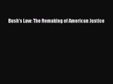 Read Book Bush's Law: The Remaking of American Justice E-Book Free