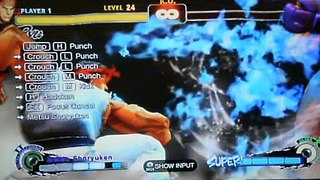 Super Street Fighter IV - Ryu Trial 24 Guide with comments (Playing with pad)