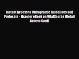 Download Instant Access to Chiropractic Guidelines and Protocols - Elsevier eBook on VitalSource