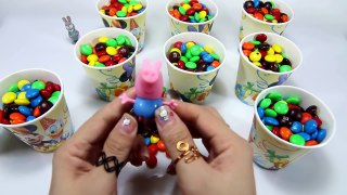 Peppa Pig Surprise M&M's Chocolate Peppa's Family Toys Eggs Play Doh Learn Colors Peppa Pig Episodes