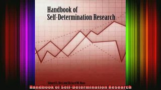 READ book  Handbook of SelfDetermination Research Full Free