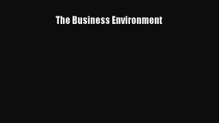 Download The Business Environment PDF Free