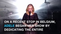 Adele broke down in tears on stage in dedication to Orlando shooting victims