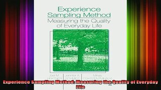 READ book  Experience Sampling Method Measuring the Quality of Everyday Life Full Free