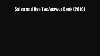 [PDF] Sales and Use Tax Answer Book (2016) Download Full Ebook