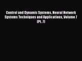 [PDF] Control and Dynamic Systems Neural Network Systems Techniques and Applications Volume
