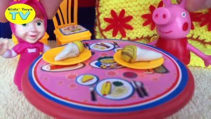Masha and the bear. Peppa Pig Toys doctor episode tonsils New Compilation