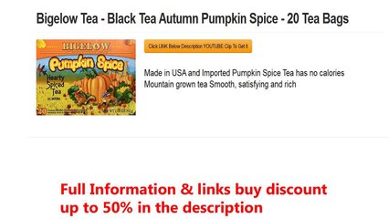 Bigelow Tea - Black Tea Autumn Pumpkin Spice - 20 Tea Bags