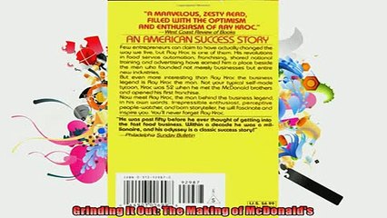 Free PDF Downlaod  Grinding It Out The Making of McDonalds READ ONLINE