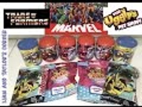 MARVEL AVENGERS AND SPIDERMAN, TRANSFORMERS, UGGLYS SURPRISE TOYS | Liam and Taylor's Corner
