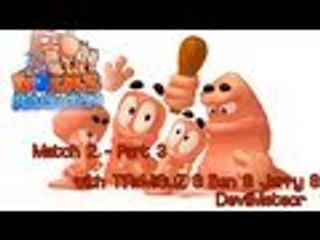 Worms Revolution - Match 2 - Let's Play w/ Jerry & Ben & TiRaMiSuZ & DevilMeteor - Part 3