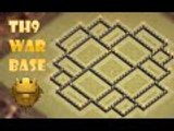 Clash of clans - Town hall 9(th9) best war base - anti lava - anti hog - anti 3star