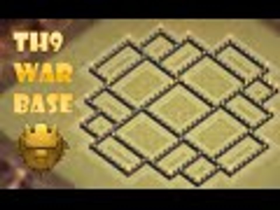 Clash of clans - Town hall 9(th9) best war base - anti lava - anti hog - anti 3star