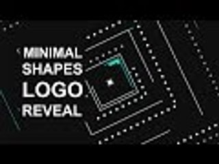 FREE INTRO TEMPLATE │ Dark Clean Shapes Logo Reveal - Minimal Intro Template!