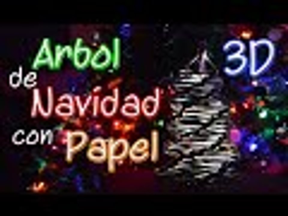 DIY : Cómo hacer un arbol de Navidad 3D con papel?