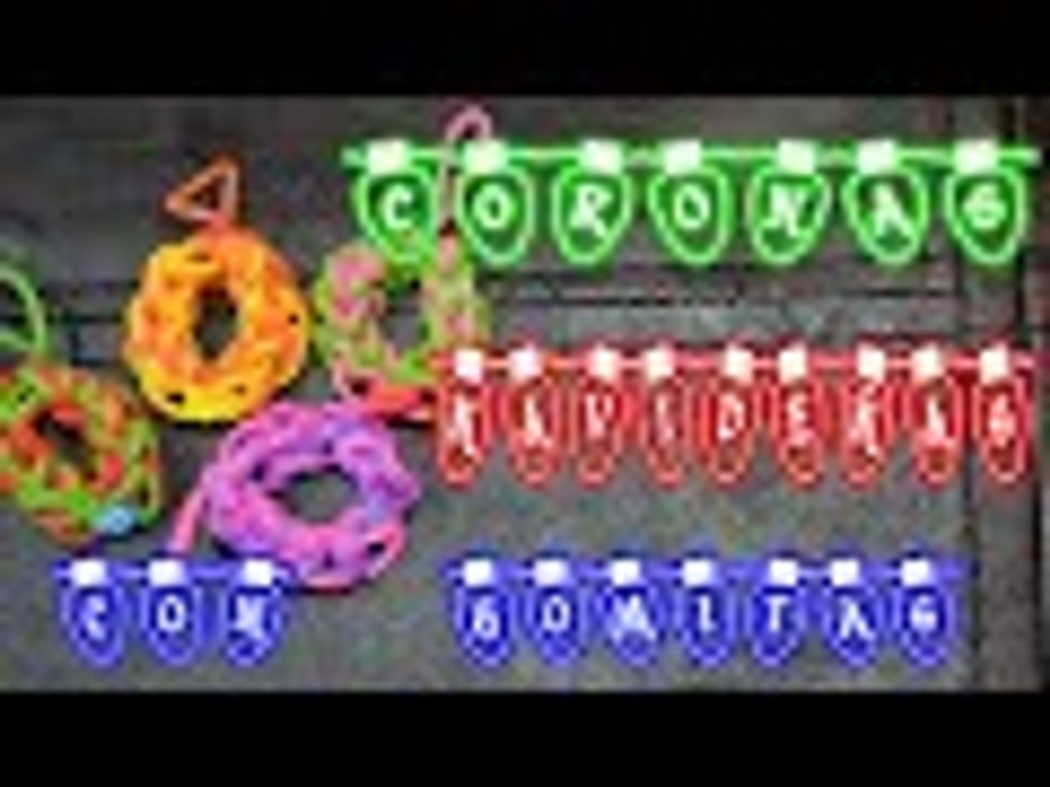 Coronas Navideñas con Gomitas - Rainbow Loom