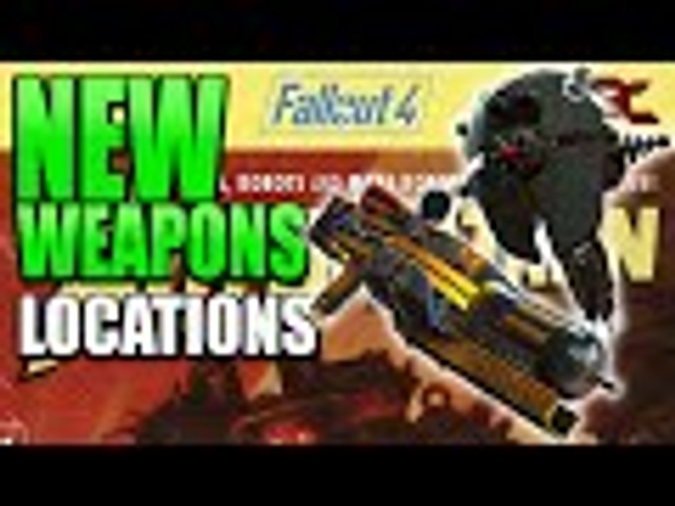 Fallout 4: Automatron DLC | NEW WEAPONS Tesla Rifle and Assaultron Head Locations