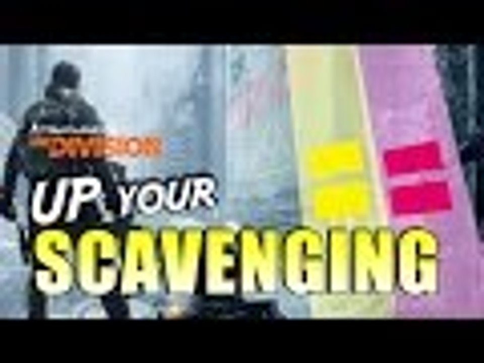 The Division | How to get better loot with scavenger (Scavenging Boost Perk)