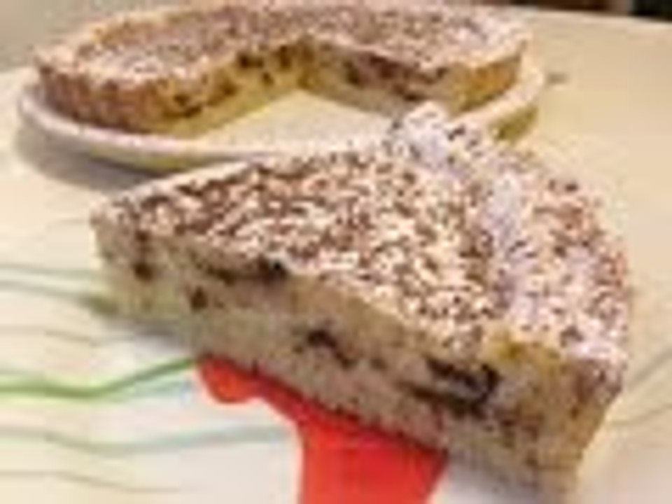 Torta alla ricotta e gocce di cioccolato | intheskywithcupcakes