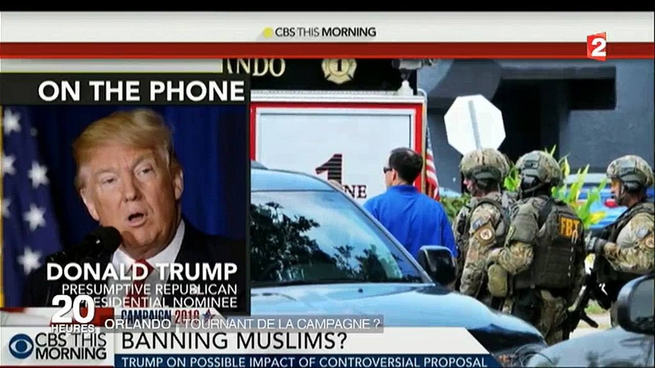 Voici la première déclaration de Donald Trump par téléphone après les attentats d'Orlando - Regardez