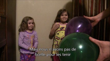 Ce papa ingénieux a trouver LA solution pour accrocher les ballons