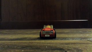 Lego Police Truck hits a small Lego Car