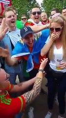 Euro 2016 : Demande en mariage dans une fan zone