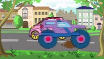 Trucks Cartoon for children. Tow Truck with Little Pink Car. Trucks & Diggers. Vehicles for kids