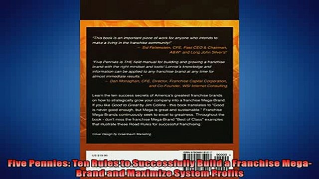 Free PDF Downlaod Five Pennies Ten Rules to Successfully Build a Franchise MegaBrand and Maximize System DOWNLOAD ONLINE