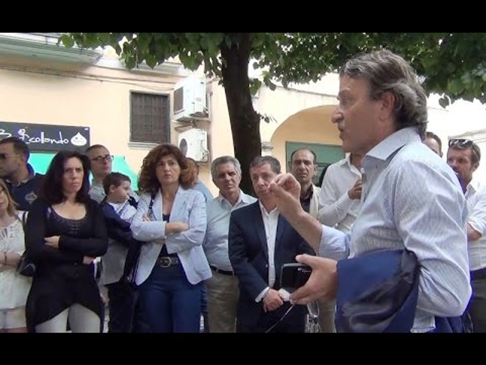 Aversa (CE) - Elezioni, de Cristofaro in Piazza Savignano (13.06.16)