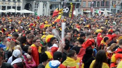 A Mons ambiance d 'avant match