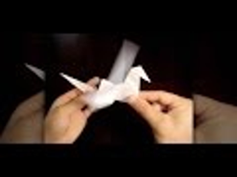 How to make paper flapping bird - origami bird