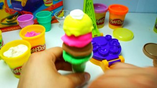 Play Doh Ice Cream Shop - Peppa Pig Toys - Children Games Playdough videos