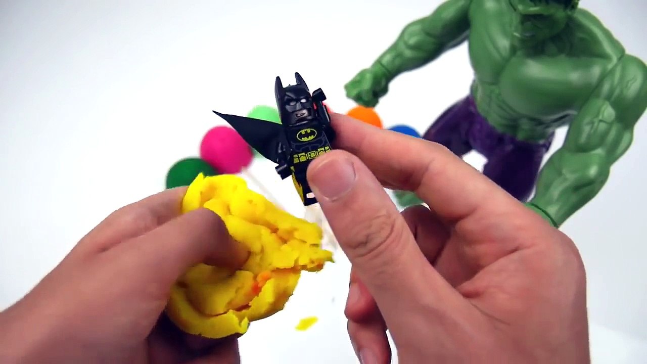 HULK SMASH Lollipop SURPRISE EGGS!! Hulk Batman Peppa Pig Disney Pixar Lightning McQueen C