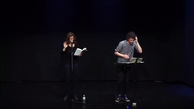 Lecture concert: Mécanismes de survie en milieu hostile , d'Olivia Rosenthal, avec Pierre Aviat - Bfm Limoges, juin 2016 - Partie 1