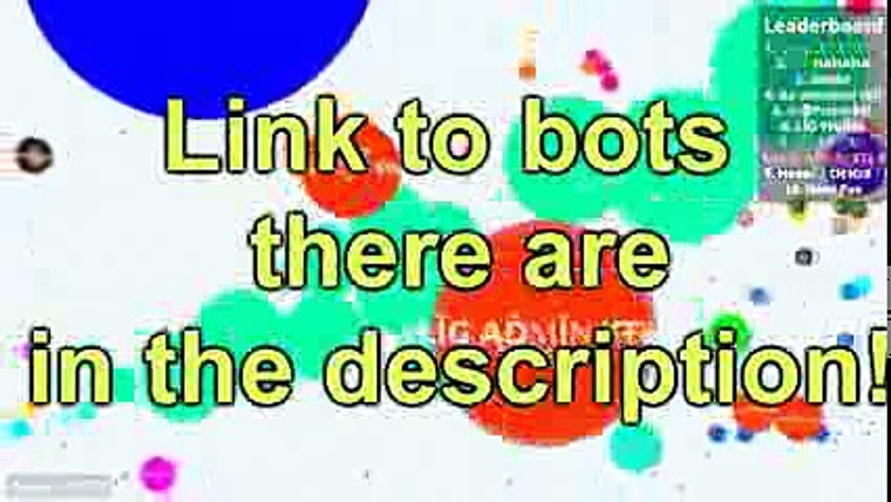 AGAR.IO FREE 5000 BOTS _ MINIONS - 132 MASS BOTS _ FACEBOOK BOTS HACK _ 232 000 MASS