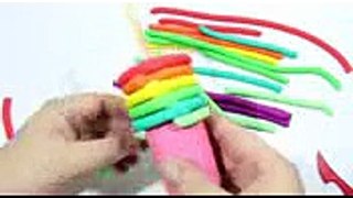 Play doh ice cream circle!!  peppa pig en toys eat ice cream circle rainbow fun