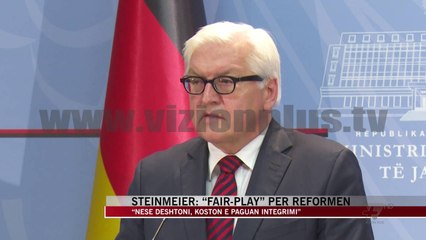 Steinmeier: “Fair-play” për reformën - News, Lajme - Vizion Plus