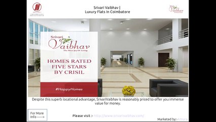 Srivari Vaibhav - Buy Luxury Property at Sai Baba Society Coimbatore