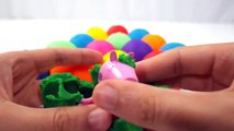 LEARN COLORS for Children w  Play Doh Surprise Eggs Peppa Pig Batman Cars HULK Toys Playdough 4 Kids