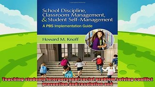 best book  School Discipline Classroom Management and Student SelfManagement A PBS Implementation