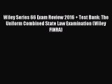 Read Wiley Series 66 Exam Review 2016   Test Bank: The Uniform Combined State Law Examination