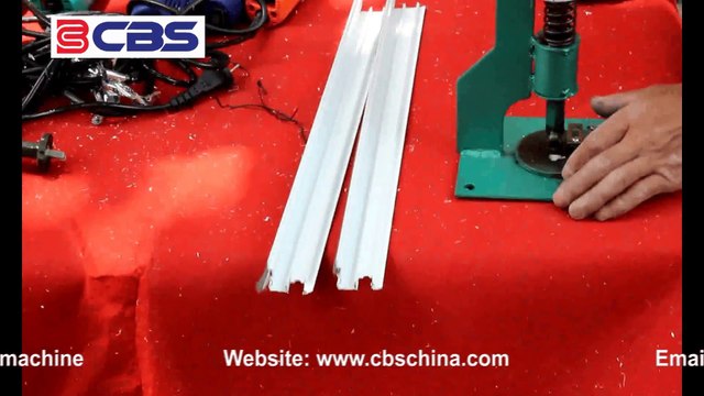 Portable upvc window machine - upvc interlock profile puncher