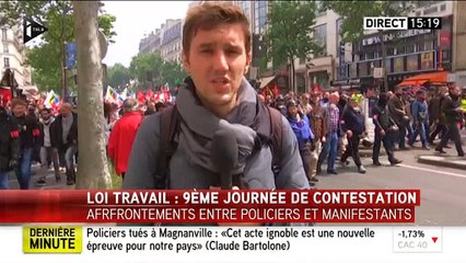 EN DIRECT - Loi travail: Plusieurs centaines de personnes cagoulées ont infiltré le cortège à Paris - Au moins deux bles