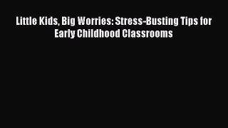Read Little Kids Big Worries: Stress-Busting Tips for Early Childhood Classrooms Ebook Free